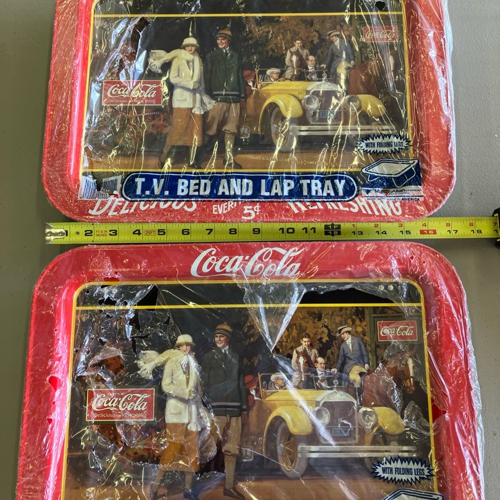 Coca-Cola Vintage TV Bed and Lap Tray Set